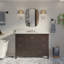 48'' Single Bathroom Vanity with Carrara Marble Top-733006019