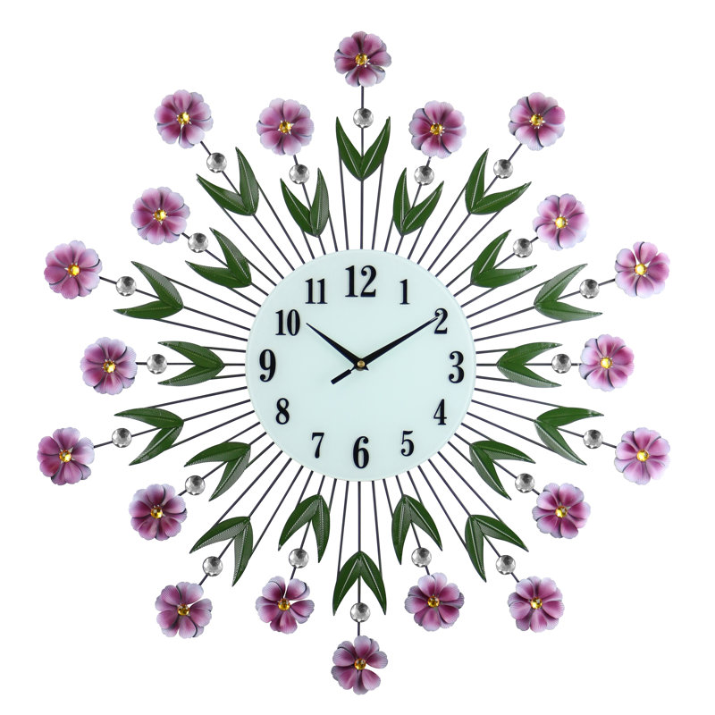 Oversized Shakia Flower Wall Clock
