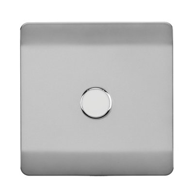Trendi Switch 1 Gang 1 or 2 way 100w Rotary LED Dimmer Light Switch