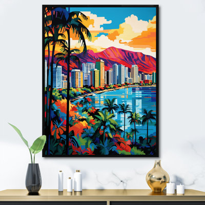 «Yendy City Honolulu Popart II», reproduction sur toile