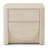 Modern Faux Travertine Nightstand With 2 Drawers, Solid Wood & Engineered Wood Bedside Table, Fully Assembled Marble-look End Table For Bedroom, 24.4" W X 19.7" D X 22" H