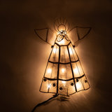 Shell / Capiz Christmas Tree Topper - Lighted