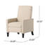 Chaise à dossier minimaliste en tissu beige Minimalist