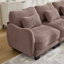 Sofa With Movable Ottoman-377230920