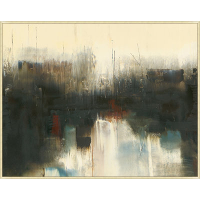 Le long de la nuit, peinture sur toile à cadre flottant 2