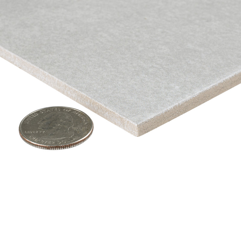 Twenties 8" x 8" Ceramic Concrete Look Wall & Floor Tile, Gray
