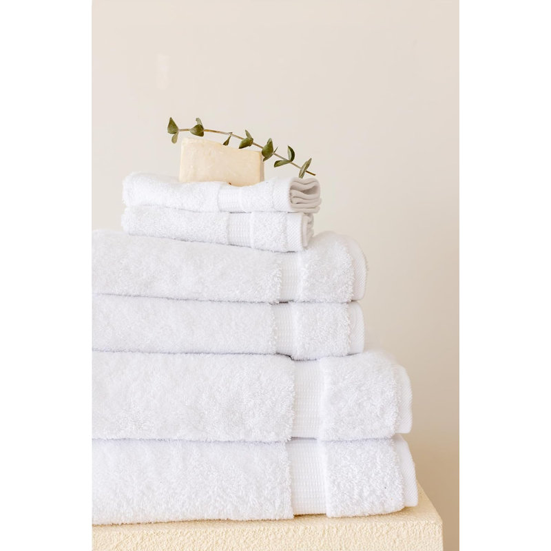 Ensemble de serviettes en coton turc Balsamo - 6 serviettes à séchage rapide, articles de bain ultra doux et absorbants, 2 serviettes de bain, 2 serviettes à main et 2 débarbouillettes