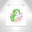 Impression sur papier licorne-47483531