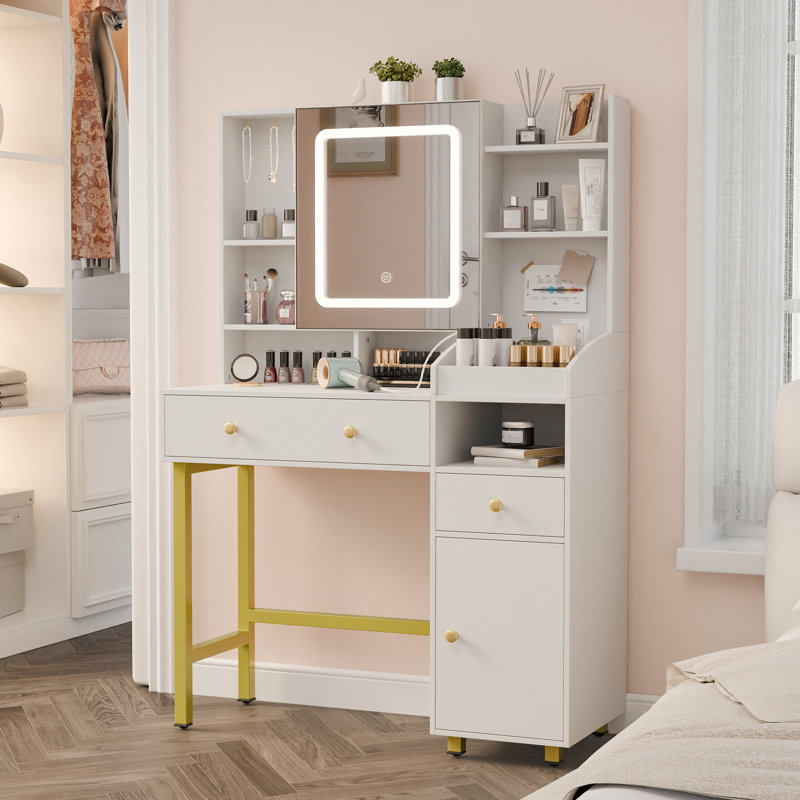 Coiffeuse avec miroir lumineux Vaka