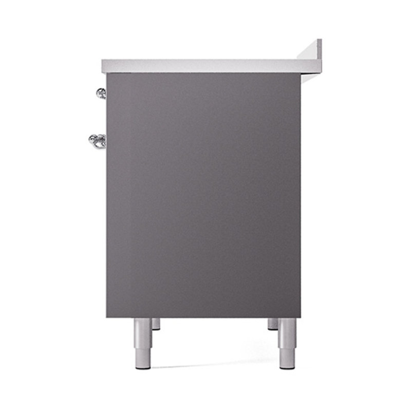 ILVE Nostalgie II Noblesse 40 po à induction, Graphite mat / chrome