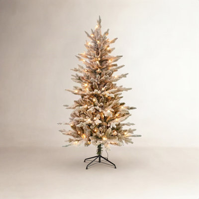 54' Lighted Artificial Fir Christmas Tree