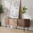 Mid-Century Modern TV Stand, Minimalist Wood Media Console with Roller Shutter Door-1678793217-1684980313