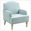 Comfortable Upholstered Armchair With Sturdy Wooden Legs For Various Rooms-1329203112