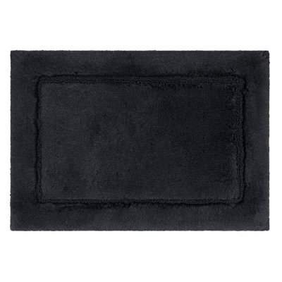 Kalb Solid Cotton Non Slip Machine Washable Bath Rug