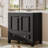 30" Solid Wood Frame Freestanding Bathroom Vanity with Sink, Door Organizer-1532492794-1533454940
