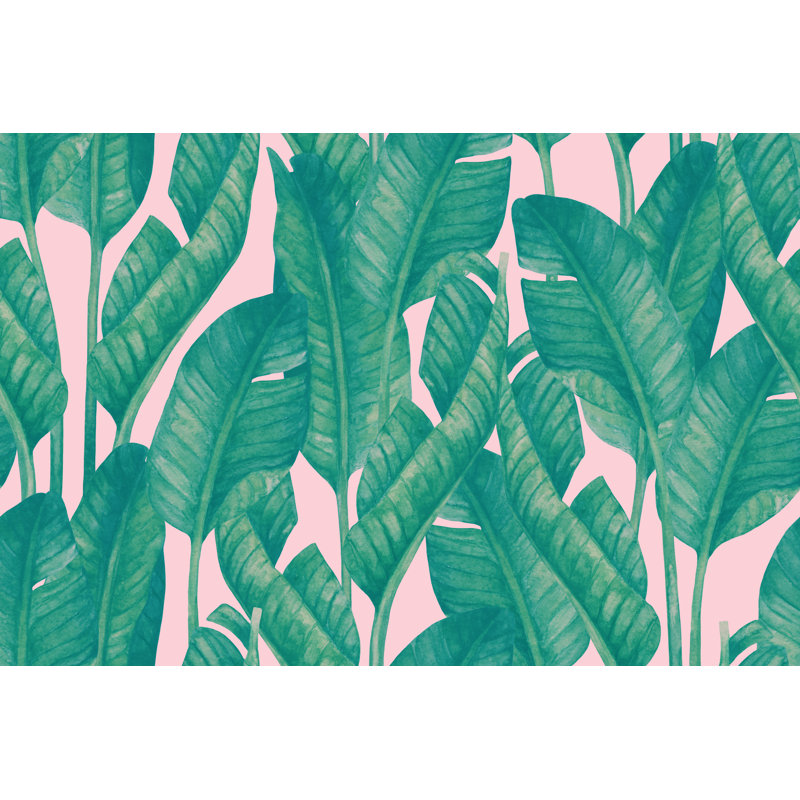 Banana Leaves - Wrapped Canvas Print, 61cm H x 91cm W x 3.8cm D