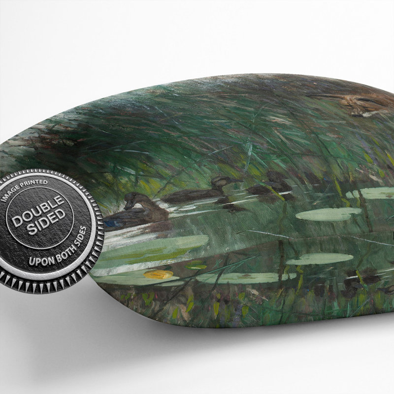 Fox Stalking Ducks Scatter Cushion, 55cm H x 55cm W x 20cm D