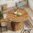 39" Solid Wood Round Pedestal Dining Table
