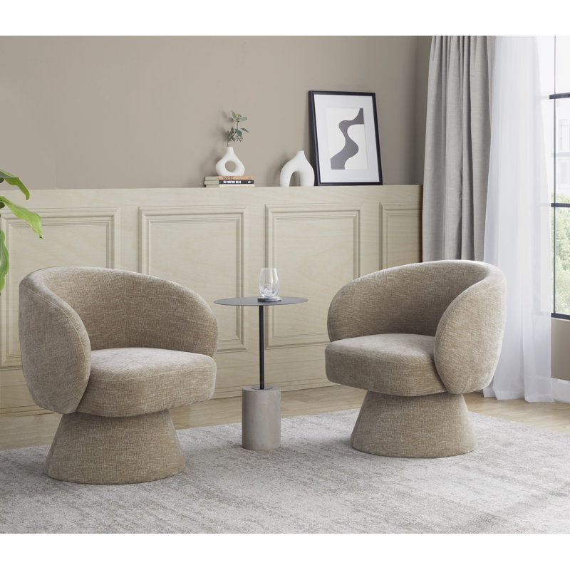 Terrance Swivel Accent Chair, Brown