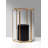 8'' H Metal, Glass Tabletop Lantern