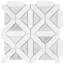Bianco Dolomite 12" x 12" Marble Grid Mosaic Wall & Floor Tile