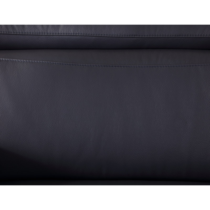 Fauteuil en cuir italien Global United, Marine