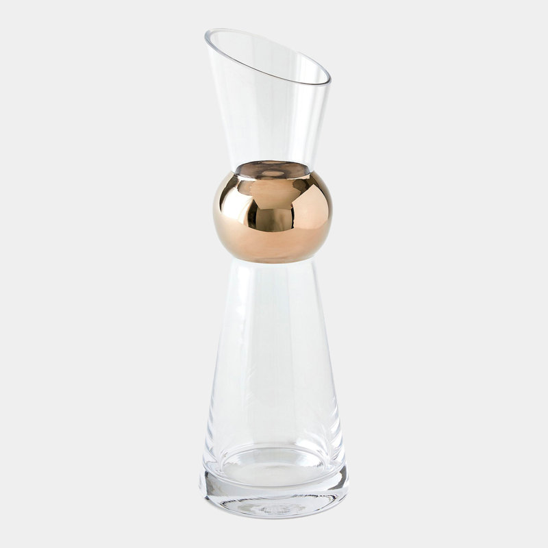 Carafe orbe métallique-Platine-Sm, 20 onces, Platine