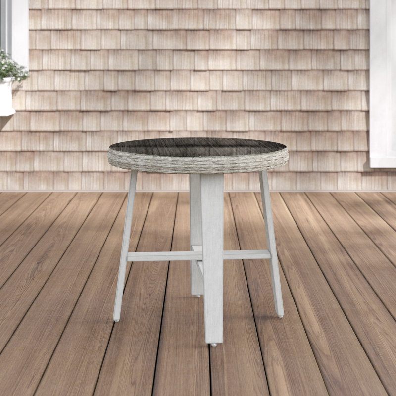 Table d’appoint à mèche/en rotin Craut