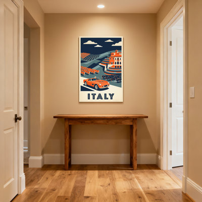 «Scenic & Cityscapes Italy Vintage Travel», reproduction d'art