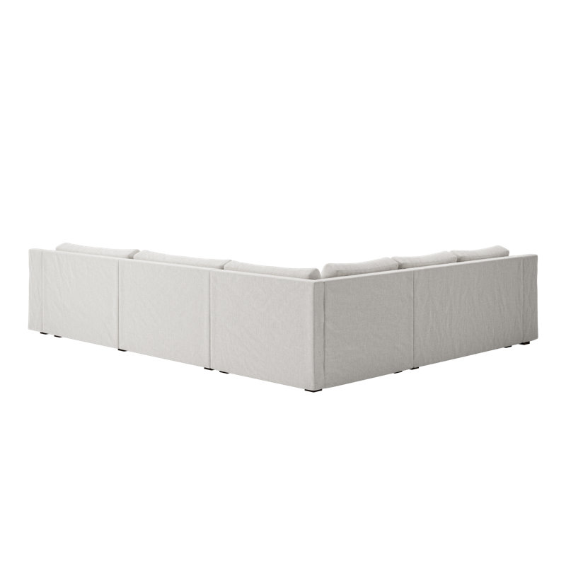 Canapé modulaire en L réversible Elevate, Poly avoine recyclé