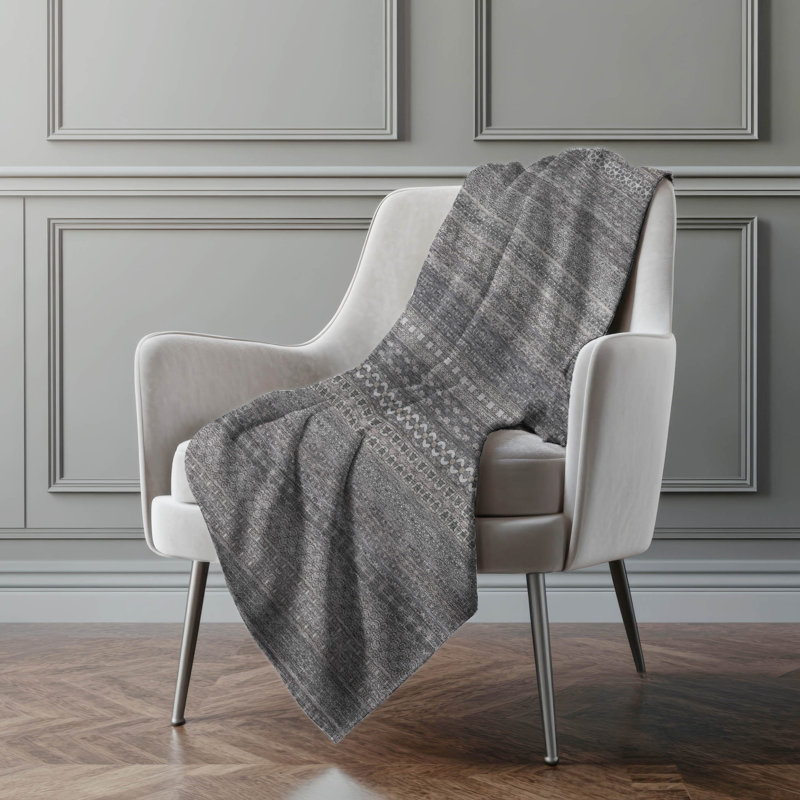 Jeté en sherpa Addison, Gris