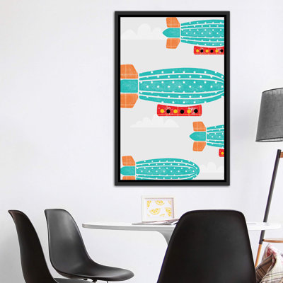 In the Air Zeppelins - impression d'art graphique