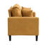 Canapé de 57 po à haute résilience de 57 po, canapé à 2 places à cadre en bois, canapé rembourré moderne et compact, petit espace, appartement de salon, petit espace, orange-1491163661