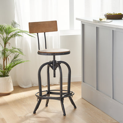 Tabourets de bar pivotants à hauteur réglable