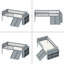 Structure de lit simple avec tablette de rangement-1687504