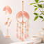 Décoration suspendue en cristal avec motif d'arbre de vie rose
