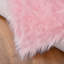 Tapis rose à poils longs Dosie-705126440