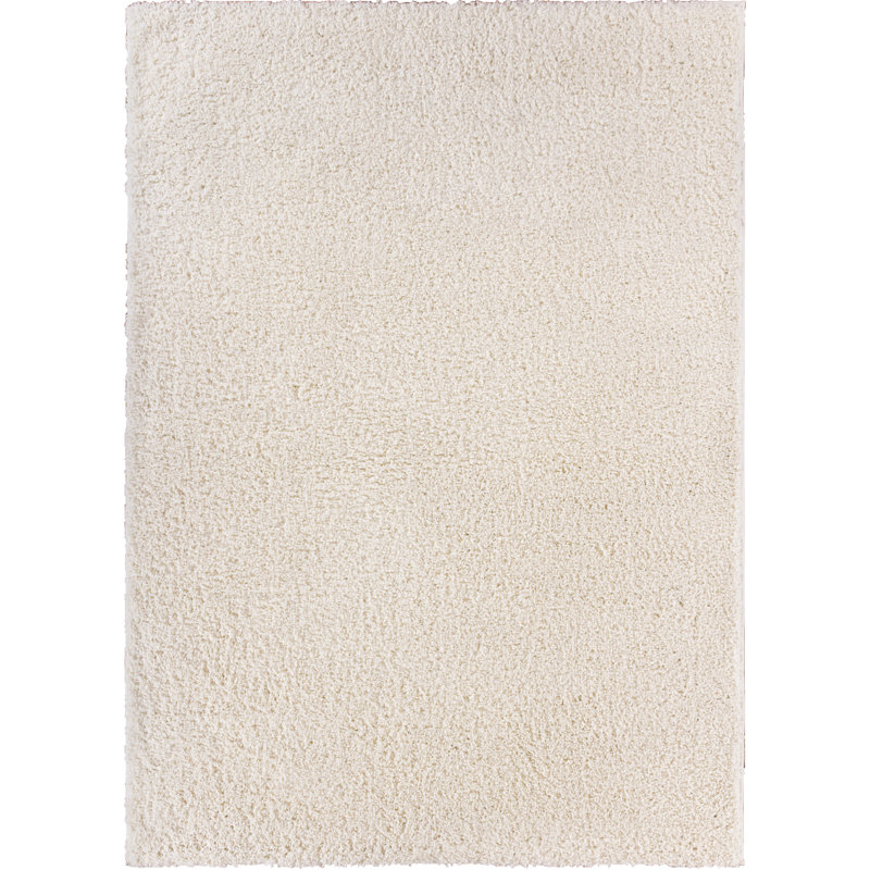 Madison Solid Colour Synthetic Area Rug, Rectangle 100cm x 155cm