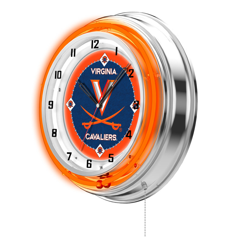 Horloge murale 19 po NCAA, Cavaliers de Virginie