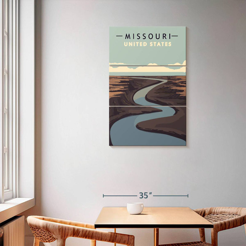 Alvord Missouri River Poster, 57" H x 36" W