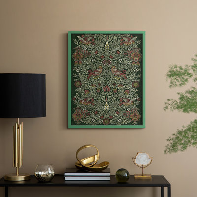 Vintage Abstract Print CLXXVII Framed Print - Solid Wood