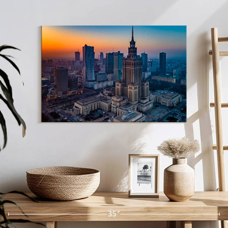 Rorry Warsaw Poland Landmark, 16" H x 24" W