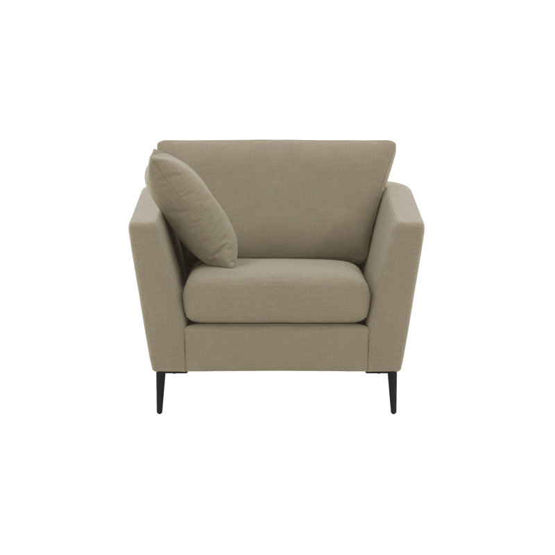 Rahul Velvet Armchair, Beige