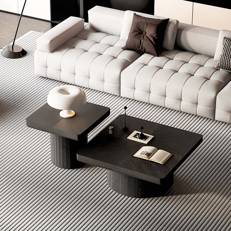 Ensemble de tables basses Modern Modern, Noir