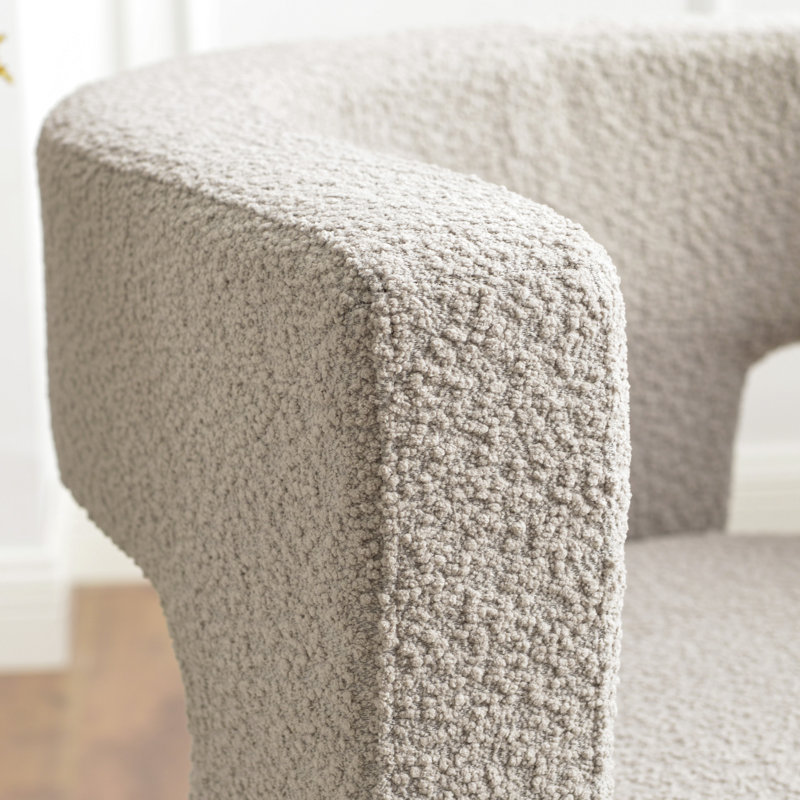 Fauteuil carré l 28 po Brycie, Mélange de polyester gruau