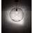 Bola 1 - Light Textured Black/Champagne Metal Single Pendant