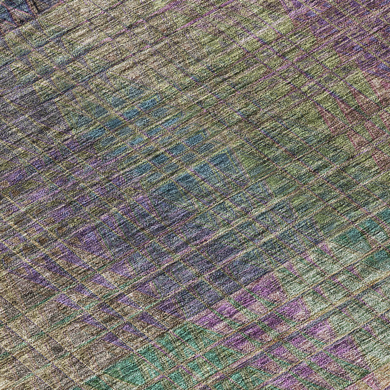 Malchow Indoor/Outdoor Area Rug with Non-Slip Backing, Round 8'