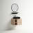 Bucharest 24'' Single Bathroom Vanity with Plastic Top with Mirror