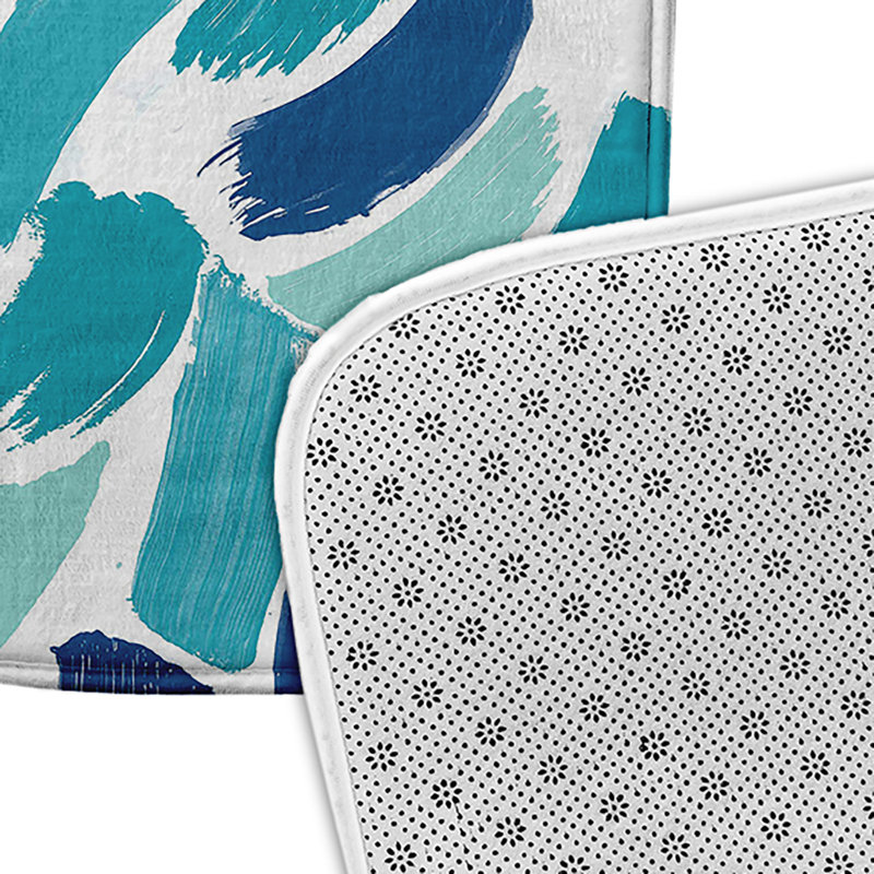Tapis de bain, Bleu, L 21 po x L 34 po