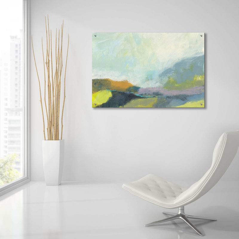 «Natures First Green» par Jan Weiss, art mural en verre acrylique, H 24 po x l 36 po x P 0,2 po